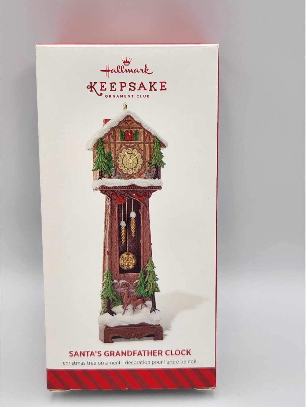Hallmark Keepsake 2014 Santa's Grandfather Clock Ornament Club Exclusive E12